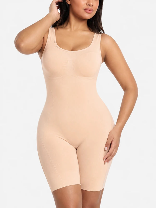 Back Pull Down Easy Bathroom Shaping Bodysuit | Tummy & Butt Contour Shapewear
