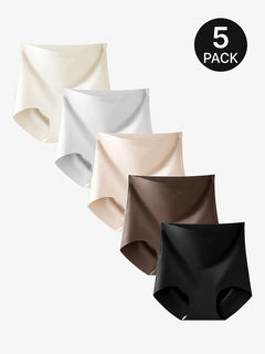 5-Pack Women’s High Waist Seamless Briefs Panties