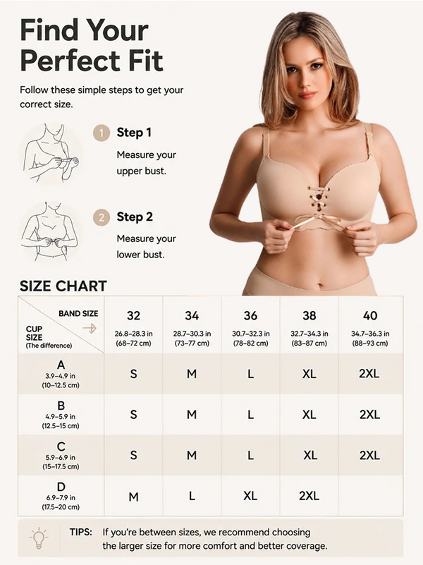 Wireless Drawstring Push Up Bra