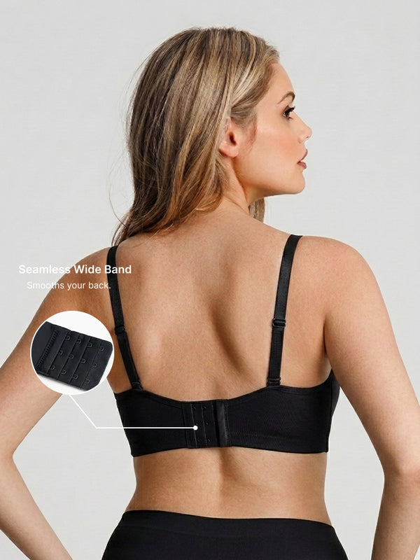 Wireless Drawstring Push Up Bra