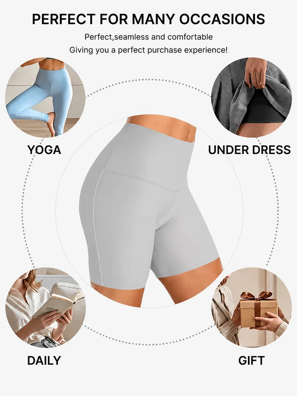 4-Pack Seamless High-Waist Smoothing Shorts