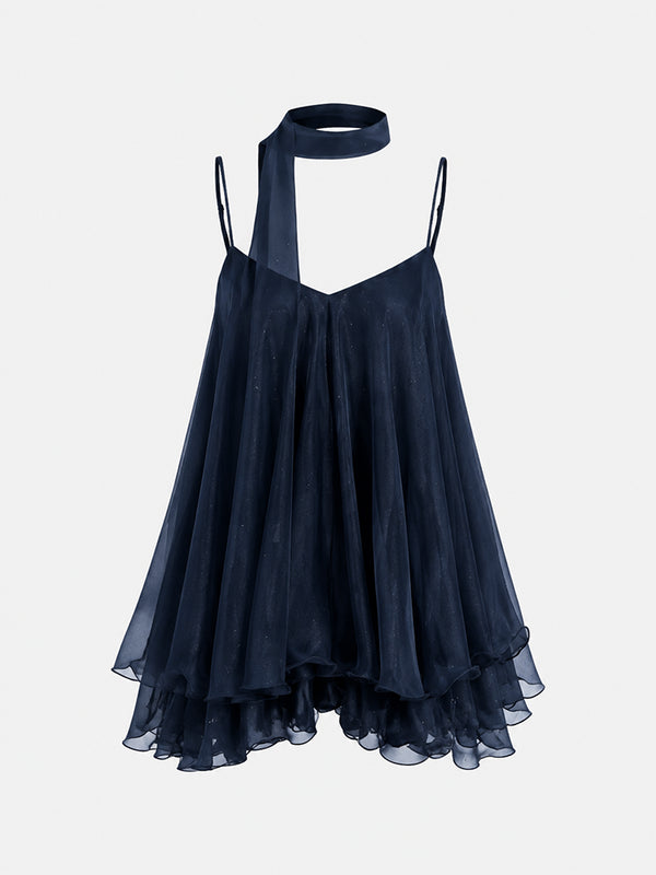 Dreamy Tulle Ruffle Mini Dress