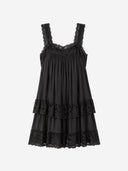 Romantic Lace Trim Babydoll Mini Dress