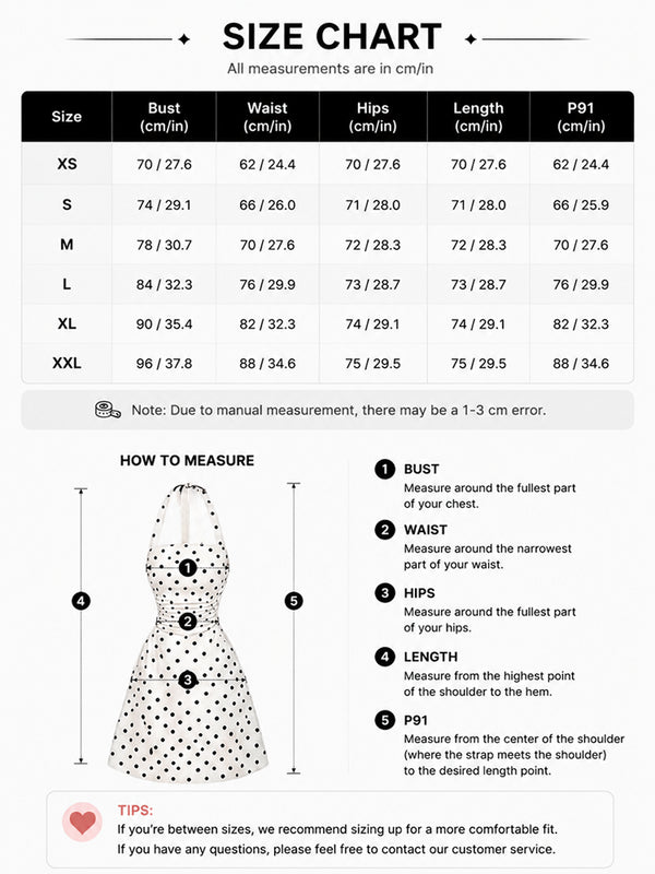 Women's Ruched Tie Back Polka Dot Dress