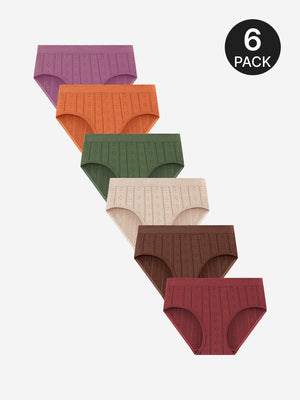 6-Pack Women’s Seamless Cotton Briefs