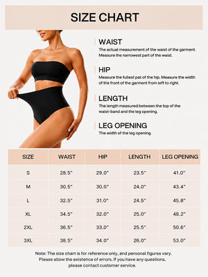 4-Pack Women's High Waist Seamless Tummy Control Thongs