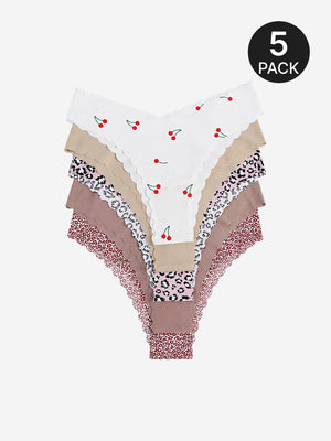 Multi-Pack Women's Wave Edge Seamless Panties