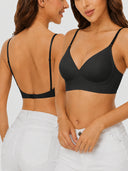 Women Seamless Invisible Low‑Back Backless Bra