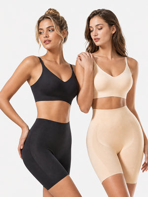 High Waist Seamless Tummy & Hip Control Breathable Shaping Shorts