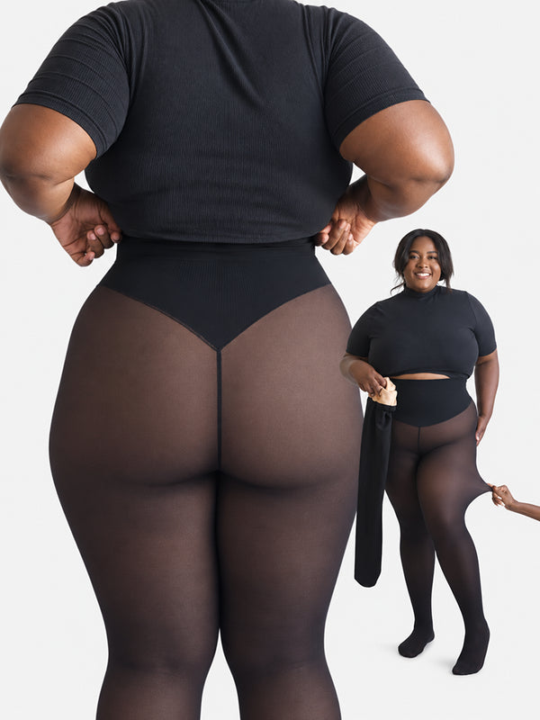 Women’s Magic Fleece-Lined Leggings with Compression Band & One-Seam Design
