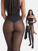 Women’s Magic Fleece-Lined Leggings with Compression Band & One-Seam Design
