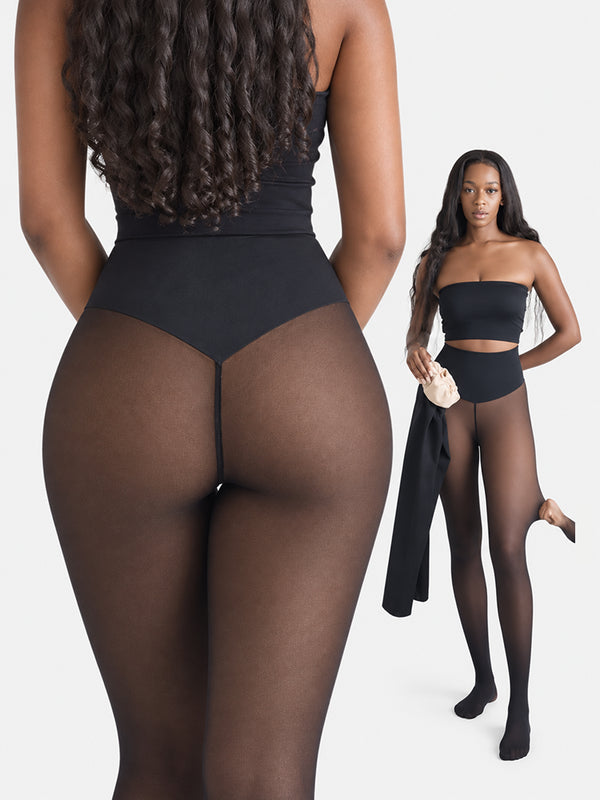 Women’s Magic Fleece-Lined Leggings with Compression Band & One-Seam Design