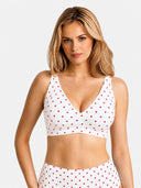 Wireless Comfortable  Push-Up Deep V Seamless Jelly Bra