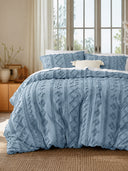 Boho Tufted Embroidery Comforter Set Soft Breathable 3 Piece Bedding Set