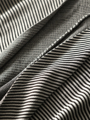 The Premium Wool Blend Striped Cape Wrap