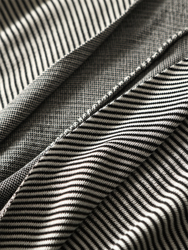 The Premium Wool Blend Striped Cape Wrap