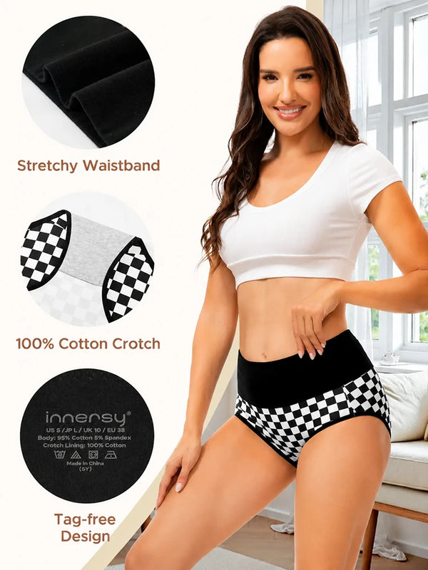 Your Everyday Comfort Starts Here – Soft Cotton High Waist 5-Pack Panties
