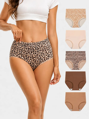 Your Everyday Comfort Starts Here – Soft Cotton High Waist 5-Pack Panties