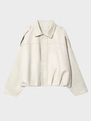 Luxury Faux Suede Bomber Jacket