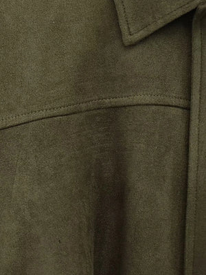 Luxury Faux Suede Bomber Jacket