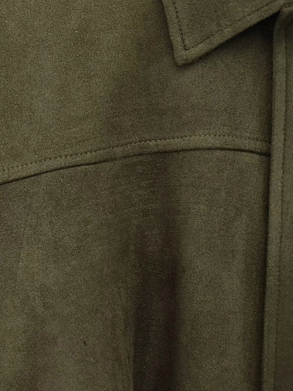 Luxury Faux Suede Bomber Jacket