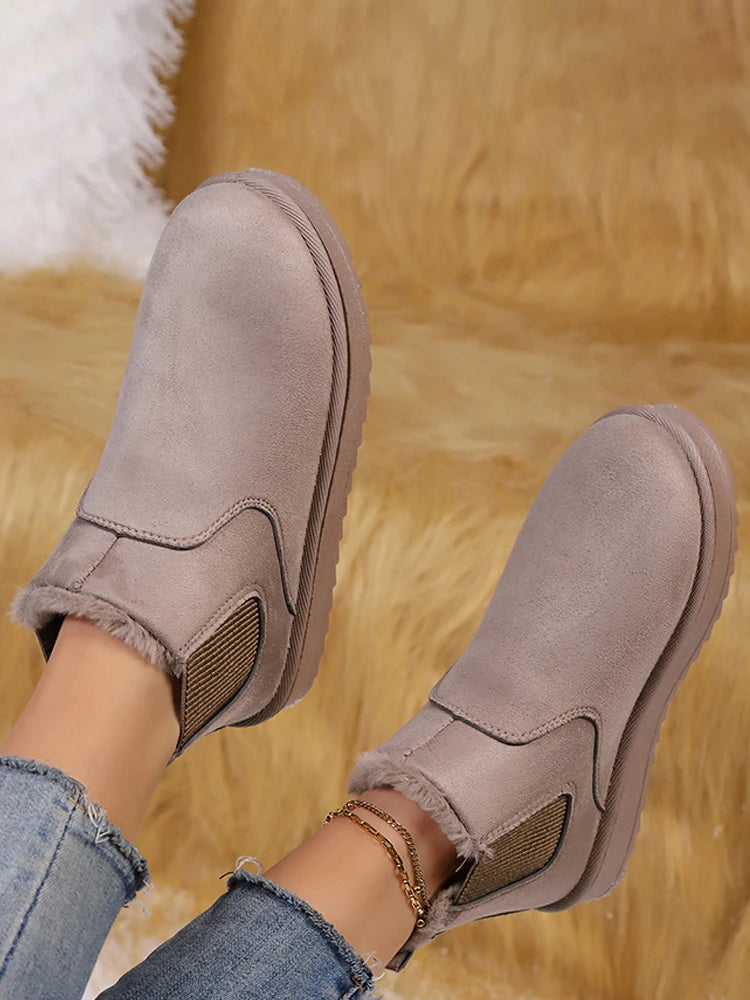 Women’s Fleece-Lined Platform Snow Boots