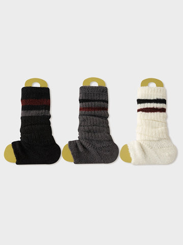 Women's warm cashmere wool slouch socks