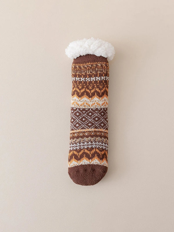 Women Socks Warm Winter Birthday Christmas Gifts for Women Soft Casual Hiking Socks Boho Style (Vintage Style)