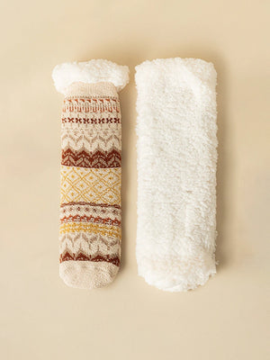 Women Socks Warm Winter Birthday Christmas Gifts for Women Soft Casual Hiking Socks Boho Style (Vintage Style)
