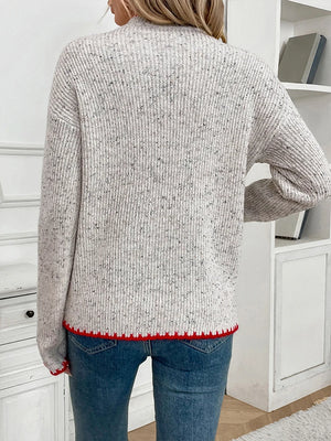 Womens Wool Pullover Loose Chunky Knit Jumper