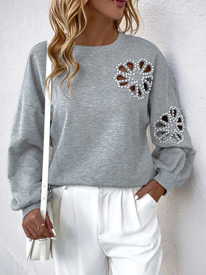 Womens Flower Sweatshirt