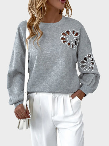 Womens Flower Sweatshirt