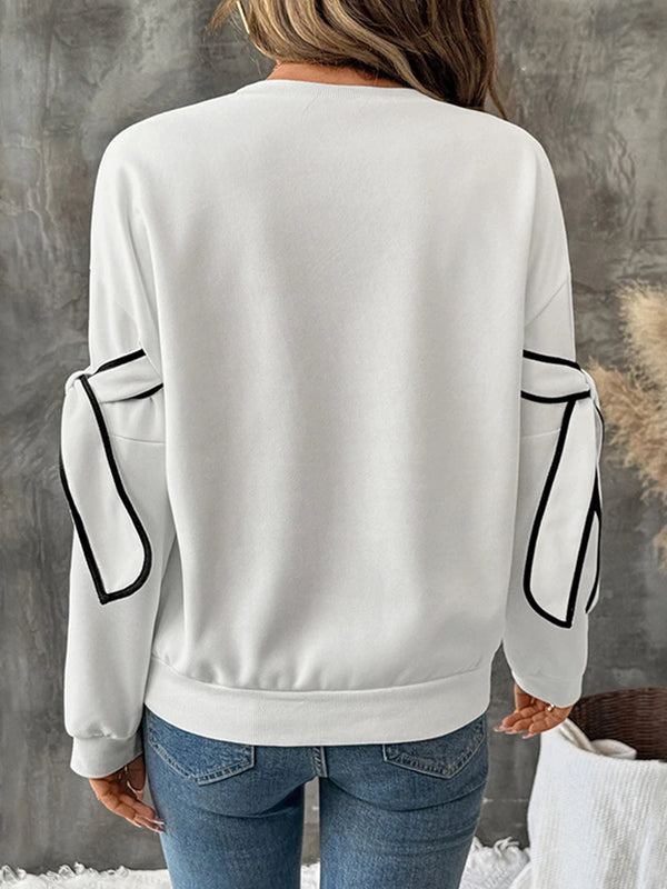 Womens Bow Lightweight Sweatshirt