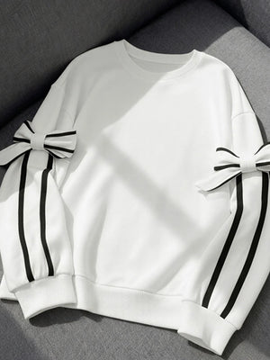 Womens Bow Lightweight Sweatshirt