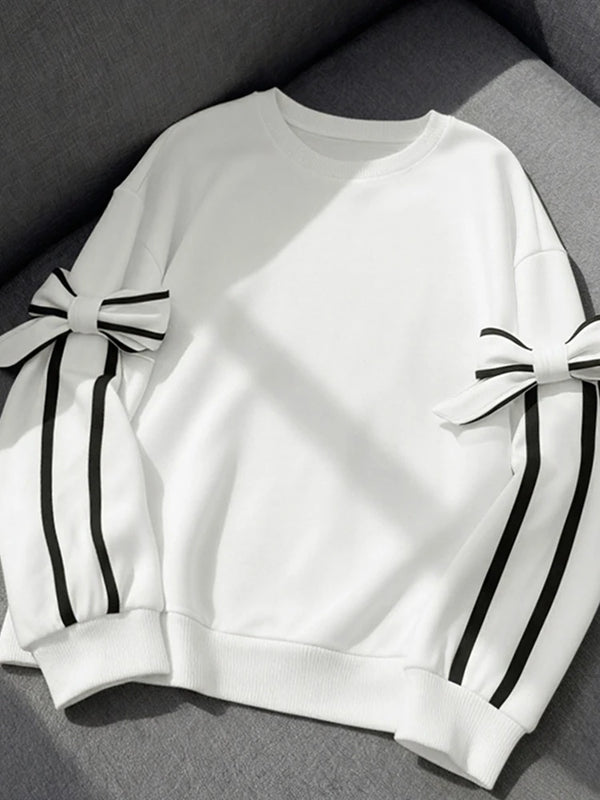 Womens Bow Lightweight Sweatshirt