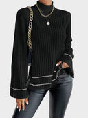 Casual Colorblock Knitted Sweater