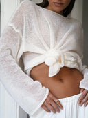 Women's Sheer Mesh Long Sleeve Tops
