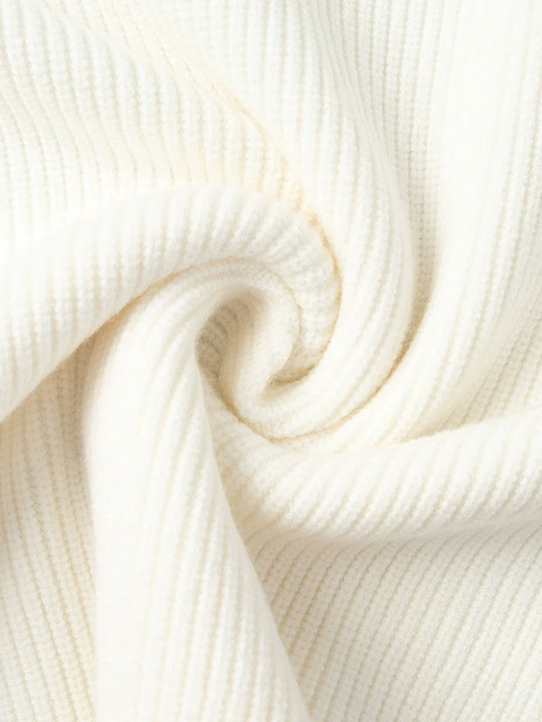 Half-Zip Knit Sweater Coordinated Set