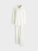 Half-Zip Knit Sweater Coordinated Set