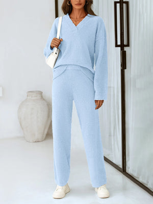 Women’s 2-Piece Sweater Lounge Pajama Set