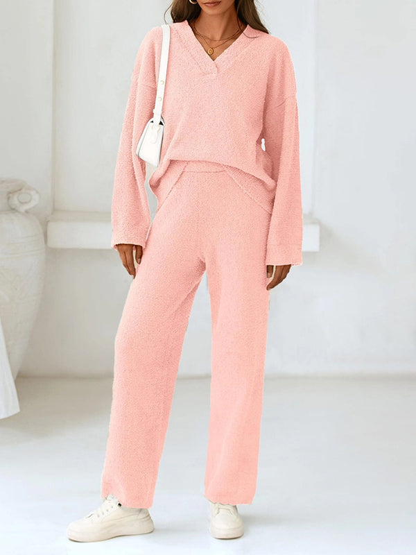 Women’s 2-Piece Sweater Lounge Pajama Set