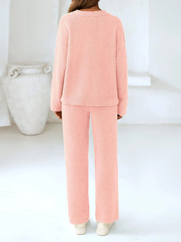 Women’s 2-Piece Sweater Lounge Pajama Set