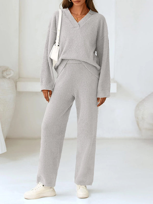 Women’s 2-Piece Sweater Lounge Pajama Set