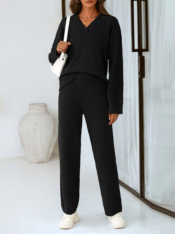 Women’s 2-Piece Sweater Lounge Pajama Set
