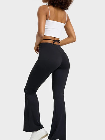 MAGIC CURVE High-Stretch V-Waist Tie Leggings