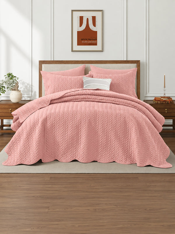 Lightweight Quilted Coverlet Bedspread Set