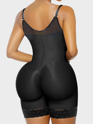 Women’s Colombianas Shapewear – Tummy Control, Butt Lifter, Zipper Crotch, Detachable Straps