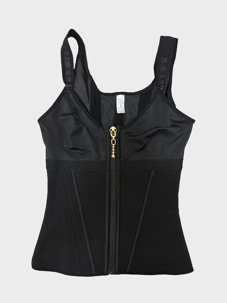 Waist Shapewear for Women with Bra Tummy Control Girdle Workout Shapewear with Adjustable Shoulder Strap