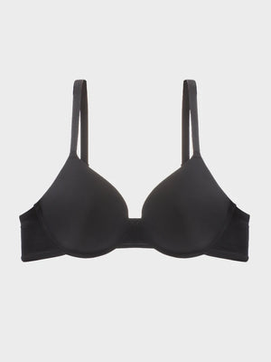 Fits Everybody Push Up Bra for Women-Buttery Soft Scoop Neckline-Padded Underwire Sexy Demi Balconette T Shirt Bras