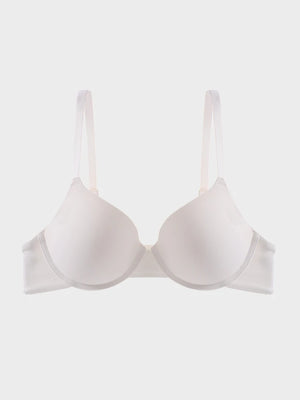 Fits Everybody Push Up Bra for Women-Buttery Soft Scoop Neckline-Padded Underwire Sexy Demi Balconette T Shirt Bras
